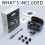 Cuffie wireless Bluetooth TWS con display digitale singolo, auricolari in-ear wireless per auto, IPX5. 6