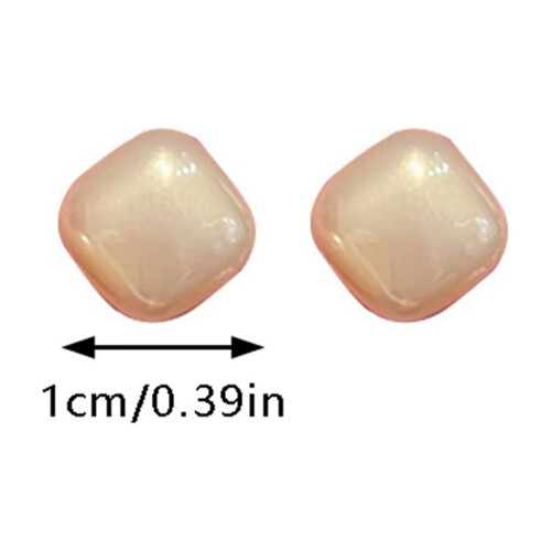 Brincos de pérola quadrados ZHENYANGli, delicados e elegantes, para mulheres. Simples, sofisticados e versáteis. 1