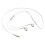 Fone de ouvido com fio SUSUchens com microfone, som surround estéreo com graves potentes, controle de volume, conector de 3,5 mm, compatível com 2