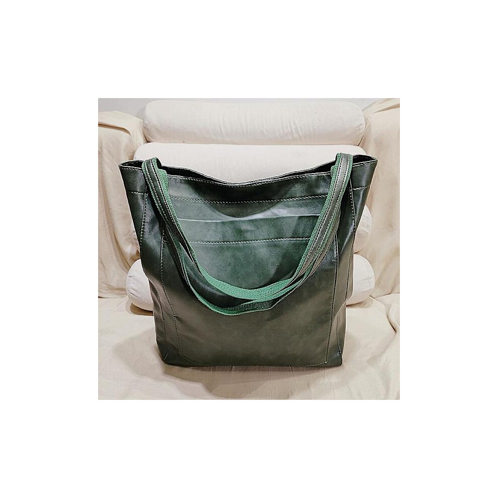 Women's Autumn Winter Canvas Bag Shoulder Bag Crossbody Messenger Bag Large Handbag Tote Green 9083649945780