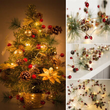 Yakbaofuo Christmas Decoration String Light Xmas LED Tree Lights Party Decors Fairy Christmas Strings Garland Decor Clearance