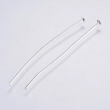 500pc 304 Stainless Steel Flat Head Pins Stainless Steel Color 40x0.5mm Head: 1.5mm