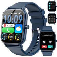1.85" Women's Smart Watch, Fitness & Step Tracker, Bluetooth Calling, IP67 Waterproof, compatible with iPhone, Android (Pink)