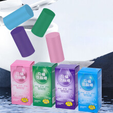RFUGUG Toilet Cleaning Sticks, Large Capacity Blue Bubble Cleaner, Fresh Scent Deodorizer & Long-Lasting Sanitizer for Home Bathroom, Pink