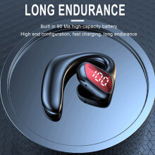 EQWLJWE New Bluetooth Headset Ear-mounted Business Stereo Headset Hands-free Sports Headset With Microphone