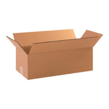 - 25 Pack of 18x8x6” Corrugated Cardboard Packing Shipping Mailing Moving Carton Boxes Cube