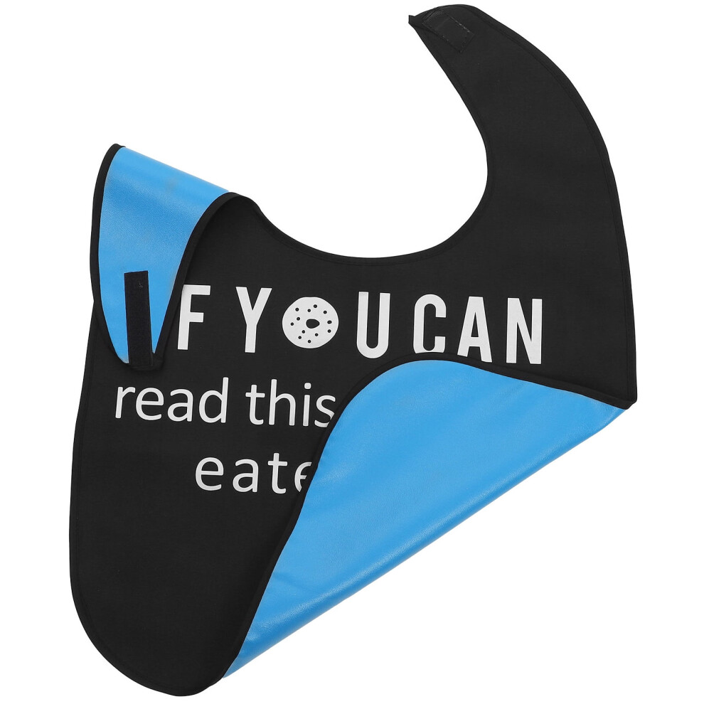 Funny Words Bib Reusable Adult Bib Elderly Clothing Protector Elderly Bib Adult Eating Bib