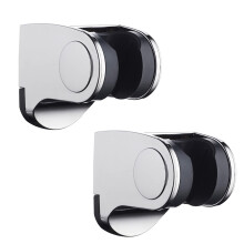 Adjustable Shower Head Holder Wall Mount Chrome ABS Swivel Bracket for Handheld Shower
