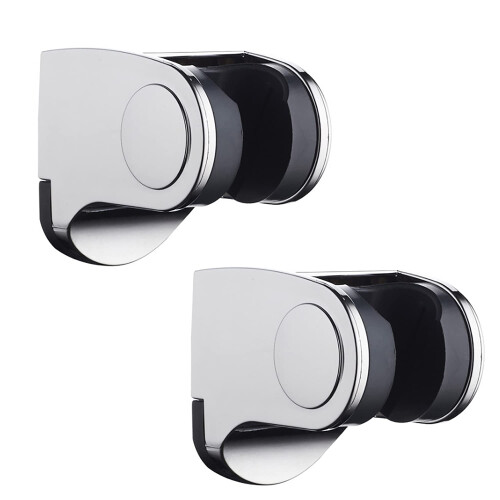 Adjustable Shower Head Holder Wall Mount Chrome ABS Swivel Bracket for Handheld Shower