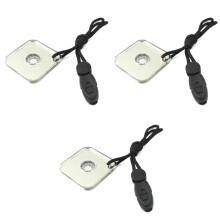 3 Pieces Emergency Tool Camping Gears Ruler Signal Mirror for Expedition Outdoor