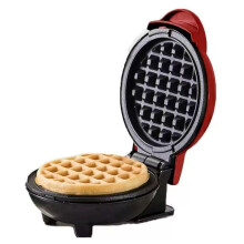 Mini Waffle Maker 220V with Indicator Light, Nonstick Surface for Pancakes, Eggs and Cookies