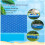 Solar Pool Cover with Grommets, Rectangular Bubble Thermal Blanket for Heat Retention, 2m x 2m 3