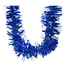 2M Blue Christmas Tinsel Garland 20 Pack Thick Fluffy for Tree Home Party Indoor Outdoor Decor