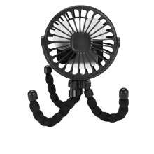 Portable Handheld Fan with Flexible Octopus Design, 3Speed USB Rechargeable Mini Desk Cooling Fan