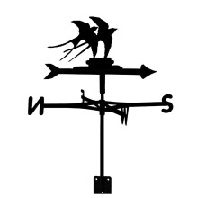 Weatherproof Stainless Steel Garden Weather Vane Retro Farm Roof Wind Direction Indicator