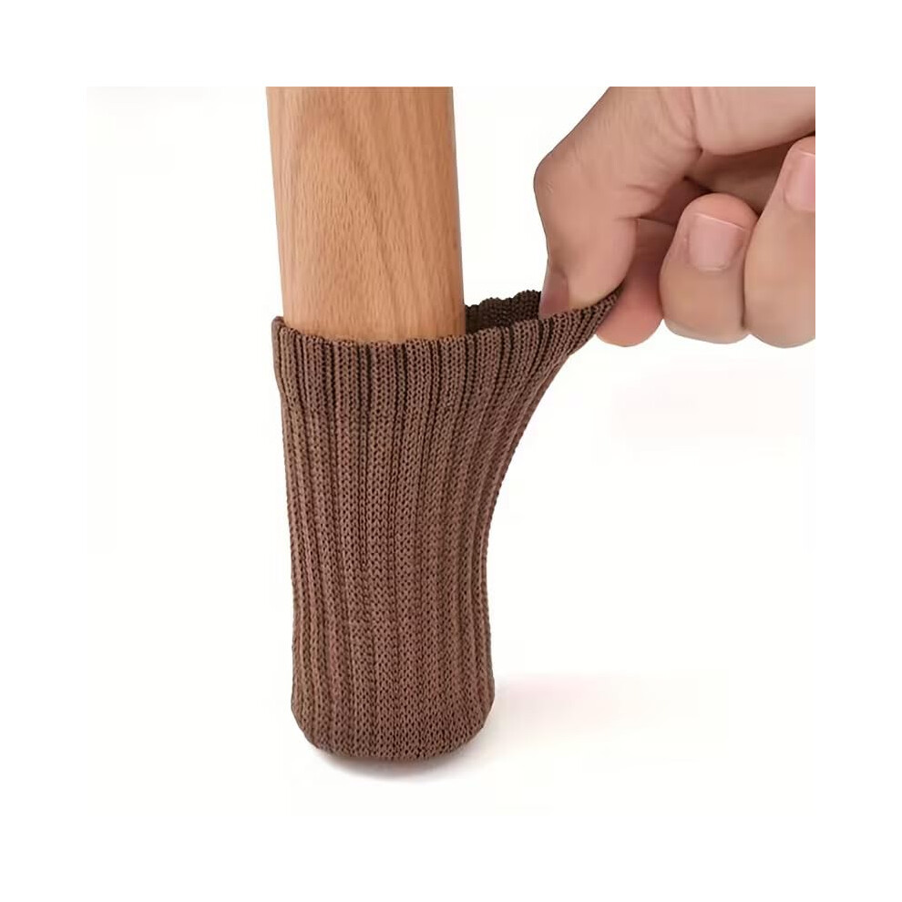 20Pcs Chair Leg Protectors With Elastic Nonslip Fit, Knitted Furniture Leg Socks For Floor Scratch Protection 9053599392866