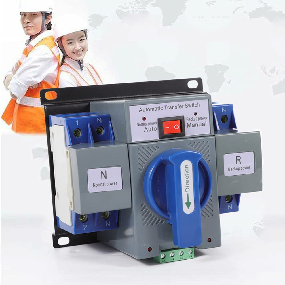 63A Dual Power Automatic Transfer Switch Ac 110V/220V With Fast Switching And Multiple Protection 9113335022102