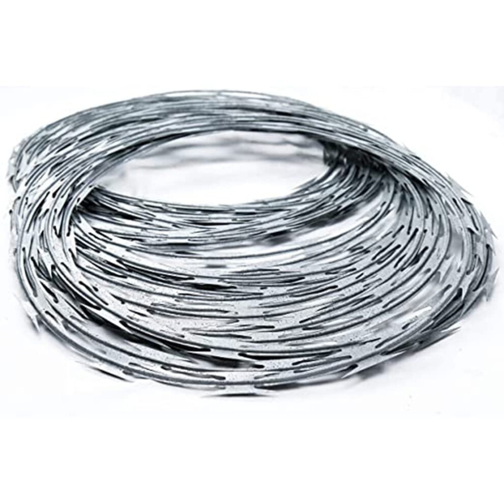 Razor Wire Fencing Galvanized Steel Bladed Spiral For Outdoor Perimeter Security Garden Farm 250Ft 9164114625960