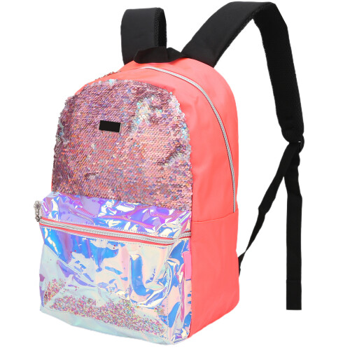 Σακίδιο πλάτης Flip Glitter Sequin για κορίτσια, τρισδιάστατο σχέδιο ολογραφικών 1