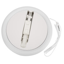Anello luminoso a LED dimmerabile, anello luminoso pieghevole, anello luminoso super luminoso alimentato tramite USB con modalità di illuminazione