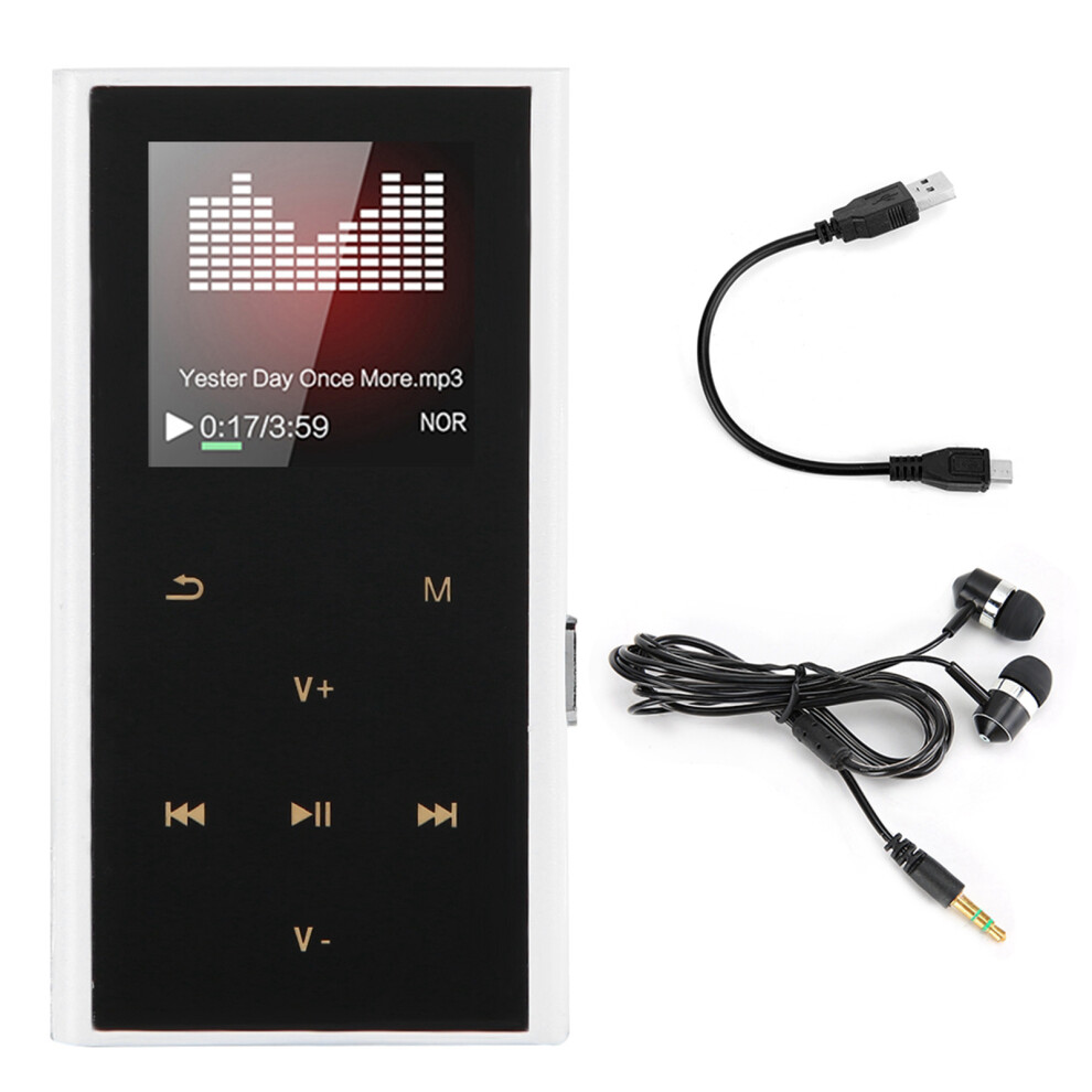 Hifi Audio Mp3 Player With Stereo Sound, Full Format Lossless Music Player With Long Battery Life Built In Loud Speaker Fm Radio Bluetooth 5.2 Mini 9464372403356