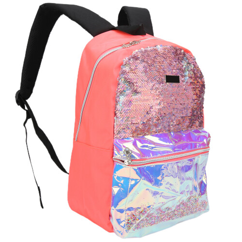 Σακίδιο πλάτης Flip Glitter Sequin για κορίτσια, τρισδιάστατο σχέδιο ολογραφικών 2