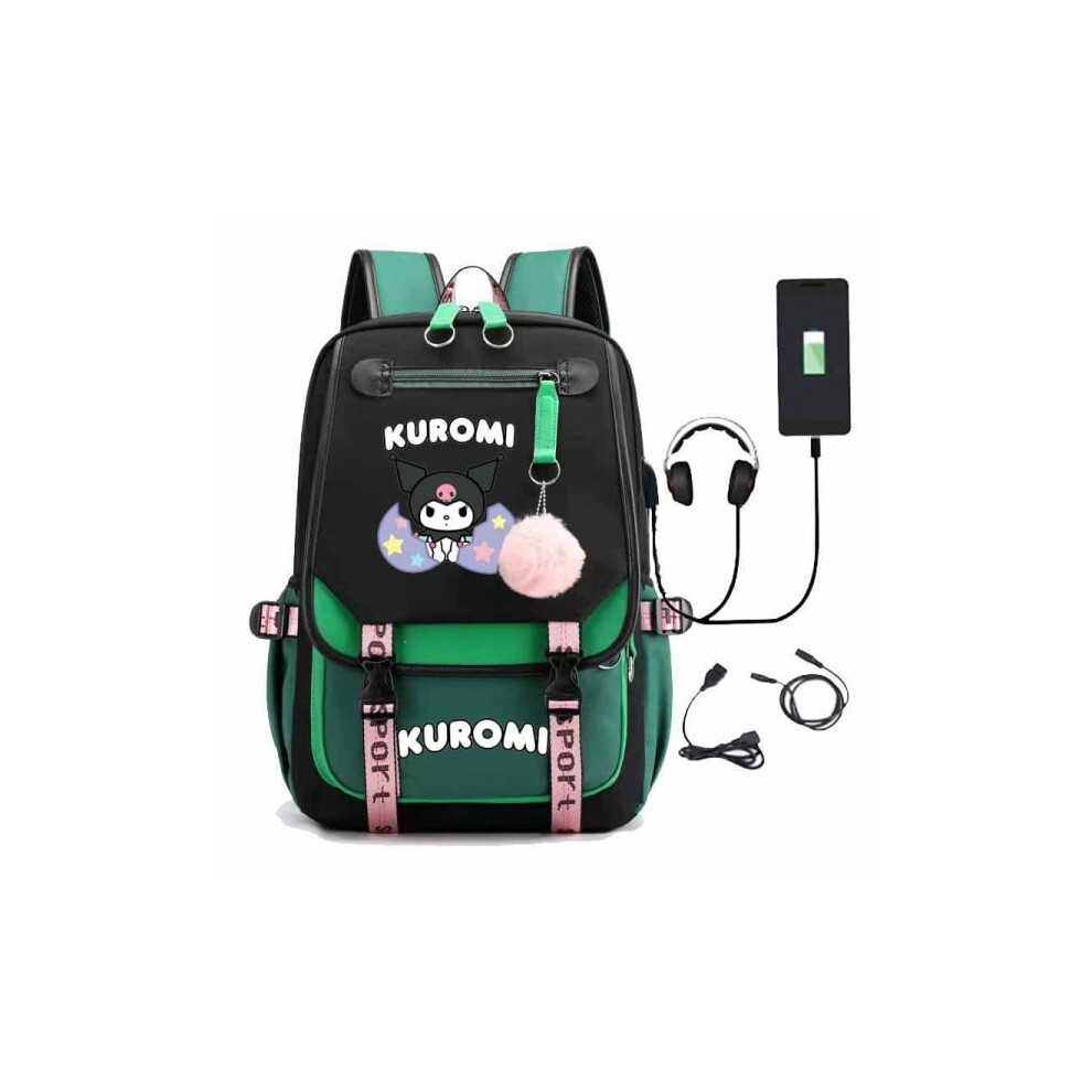 Kuromi backpack children's backpacks backpack 1pc green 2 green 2