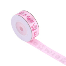 Vauvakutsujen nauha, 10 jaardia/rulla. Se on poika/tyttö, sininen/pinkki, vauvakutsujen kastejuhlien lahja, satiininauha(??)