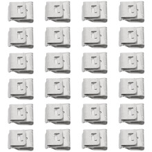 Mizh50pcs Clips de câble pour panneaux photovoltaïques en acier inoxydable, clips pour cadre de câblage, clips pour câbles solaires