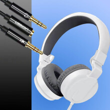 Avtoify Noise-Cancelling Heavy Bass Gaming Headset Bedrade Universele Headset Opvouwbaar Wit