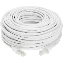 Sieťový patch kábel Snagless Cat5e Ethernet, biely, 1,5 m