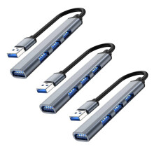 3x4poorts USB-hub splitter multihub USB naar USB 3.0-adapter USB meerdere poorten voedingsadapter