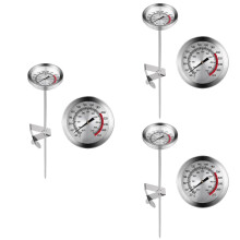 3er-Set Frittierthermometer, Lebensmittelthermometer, Zuckerthermometer, Raumthermometer, Fleischthermometer