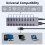 USB 3.0 splitter met 10 poorten, oplaad- en multi-interface hub met schakelaar. 2