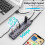 USB 3.0 splitter met 10 poorten, oplaad- en multi-interface hub met schakelaar. 5