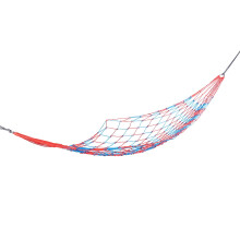 Viccilley Hammock Mesh - Red and Blue Colorful Nylon Mesh Hammock Outdoor Garden Hammock Camping Supplies Accessories