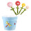 1 Set Keramik-Messlöffel in Blumenform mit Halter, Backmesslöffel 1