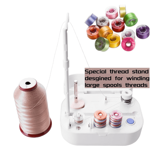 Automatic Bobbin Winder with Auto Stopper, Large Spool Thread Holder 1
