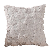 Miayilima Julörngott 45x45 cm, Snöflingeplysch Grå 2, Julprydnadskudde för soffan, Julgransdekoration i lantlig stil