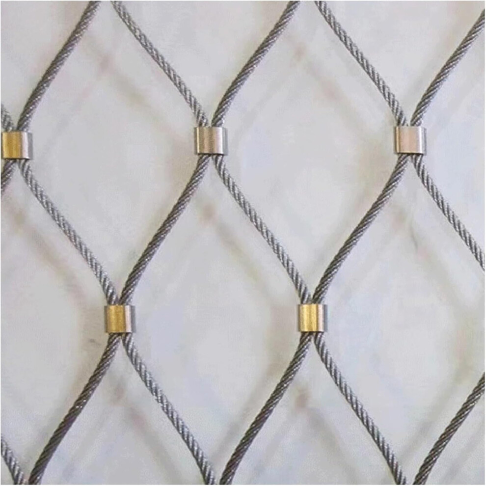 304 Stainless Steel Wire Mesh Rope Net, Heavy Duty Safety Fence For Balcony Stair Animal Barrier 0.8X3m 9113335022522