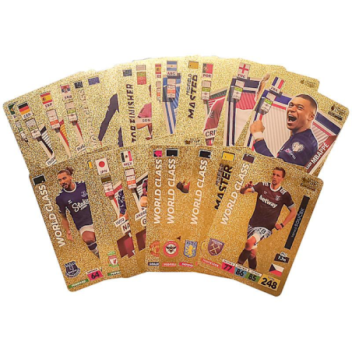 World Football Stars55 τεμάχια κάρτες περιορισμένης έκδοσης πλαστικές κάρτες 1