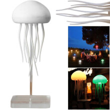 Niedliche LED-Quallen-Nachtlampe, RGB-Farbverlauf, zum Aufhängen/Aufstellen, Sprachsteuerung, ideal als Weihnachtsgeschenk