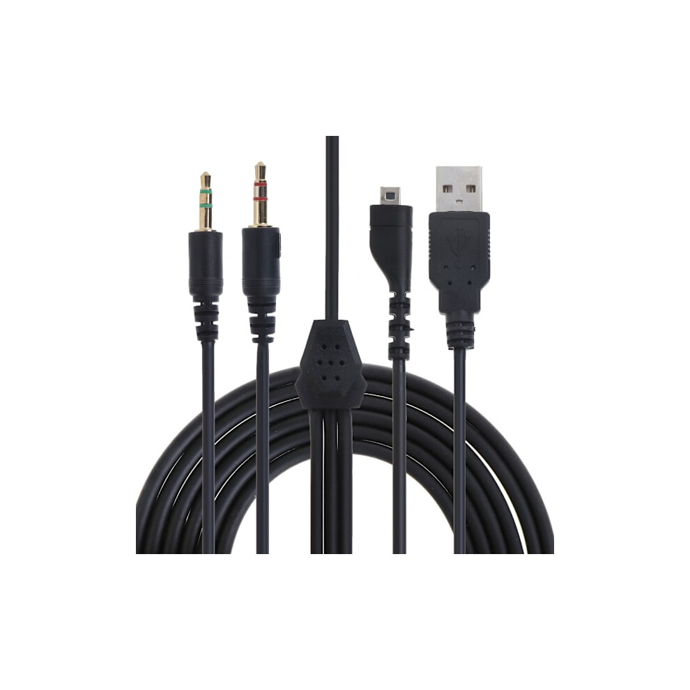 Replacement Rgb Usb 3.5Mm Microphone Audio Cable Splitter Cord For Steelseries Arctis 3 5 7 Pro Wired Wireless Gaming Headset 9395123968179