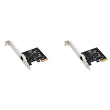 Carte réseau Gigabit PCIe 2X RTL8111L1000M, adaptateur LAN RJ45, sans lecteur de disquettes, carte réseau domestique PCIe pour ordinateur de bureau
