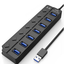 Hub switch a sette porte 3.0 Hub splitter a sette porte Espansore a quattro porte Splitter per computer USB Hub a porta singola 3.0