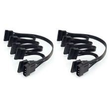 Cábla Soláthair Cumhachta 2X4 bioráin IDE go 5-Port, Cábla Soláthair Cumhachta 4 bioráin Molex go Il-Phort SATA, Cábla Cumhachta Sreinge 18AWG