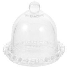 Molde para pasteles, cupcakes, cúpula de cristal para pasteles, decoración de escritorio, cúpula para flores preservadas, soporte para pasteles,