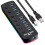 Adaptador USB, conector USB, cable de extensión USB, extensor USB de 7 puertos, puertos USB adicionales para portátiles. 2