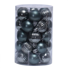 34 palline di Natale decorative, 4 cm, infrangibili, da appendere all'albero, decorazioni natalizie per la casa, regalo per feste di Natale