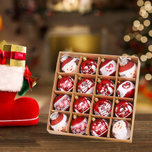 Offerte Cyber Monday 2024: Viflosae Decorazioni natalizie per interni, sfera decorativa da appendere - Sfera natalizia infrangibile da 2,36 pollici